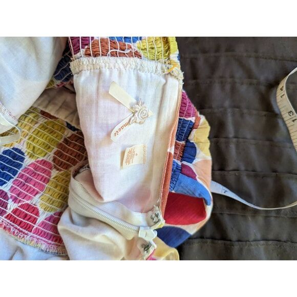 MAEVE anthropologie multi color polkadot halter dress cotton sz 6 euc - Picture 3 of 6